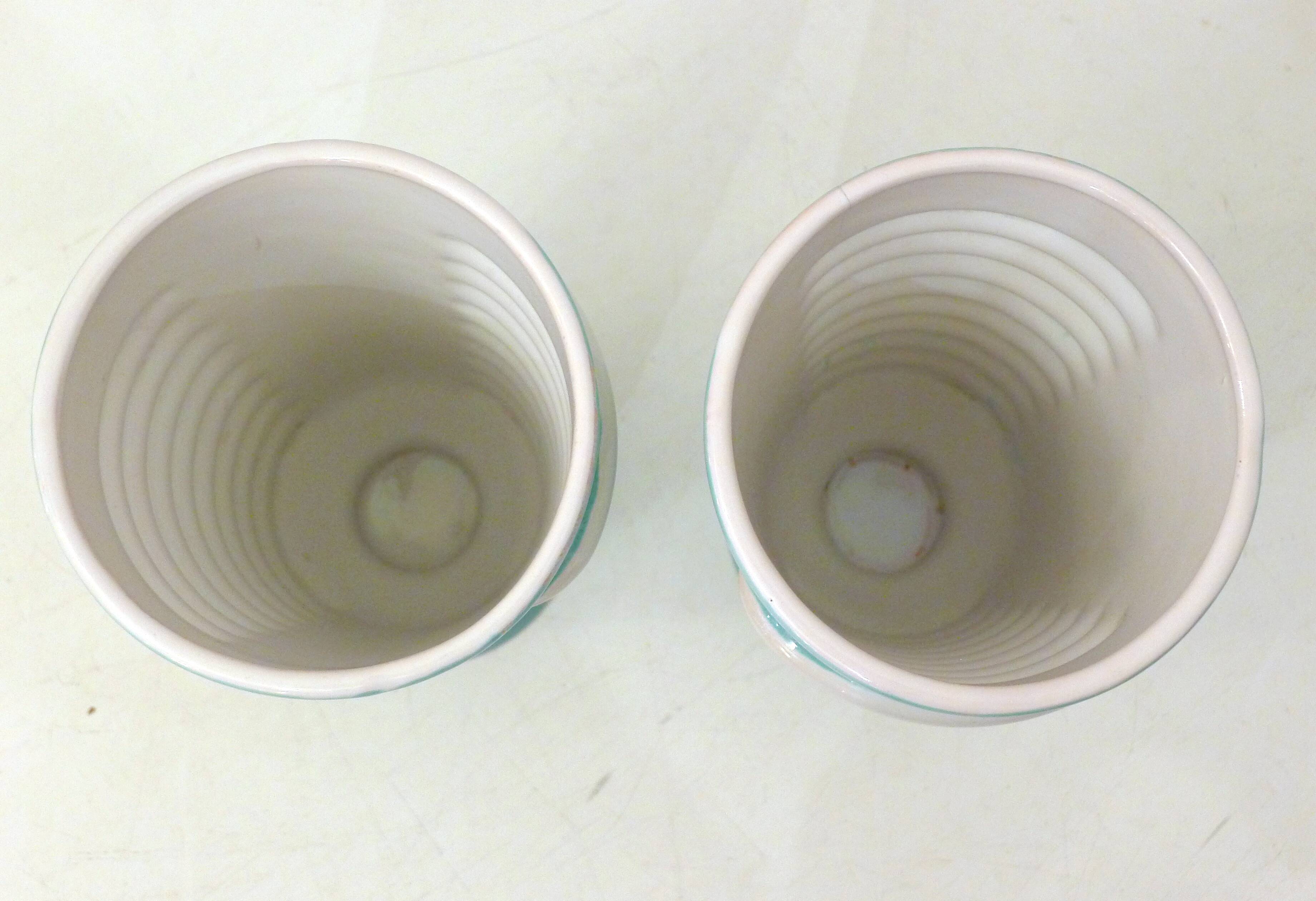 Paire de grands vases Art Déco 1940' Saint-Clément (H 25,5 cm)