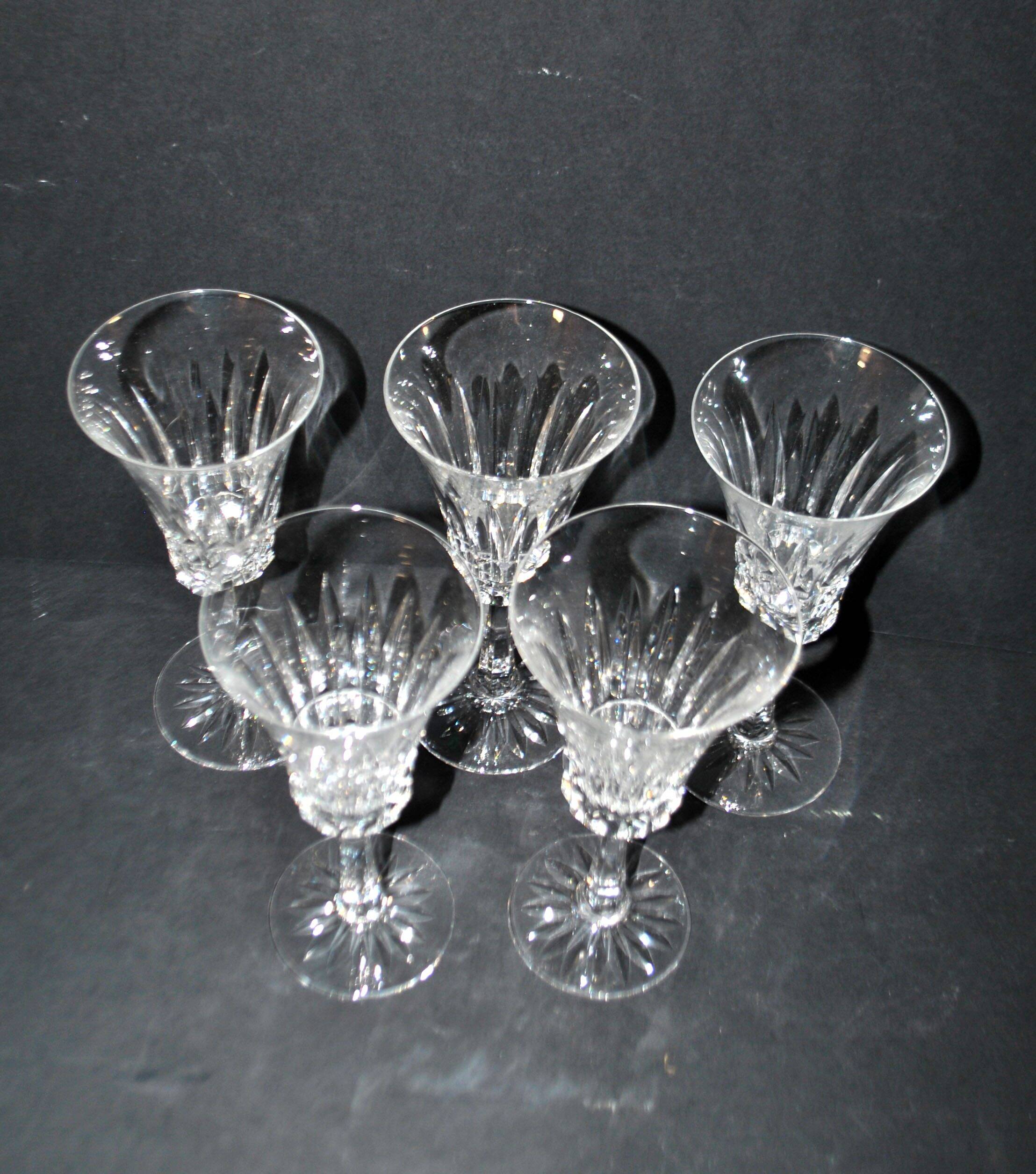 Villeroy Boch set of 5 cut crystal champagne flutes – Royal model VB H17cm