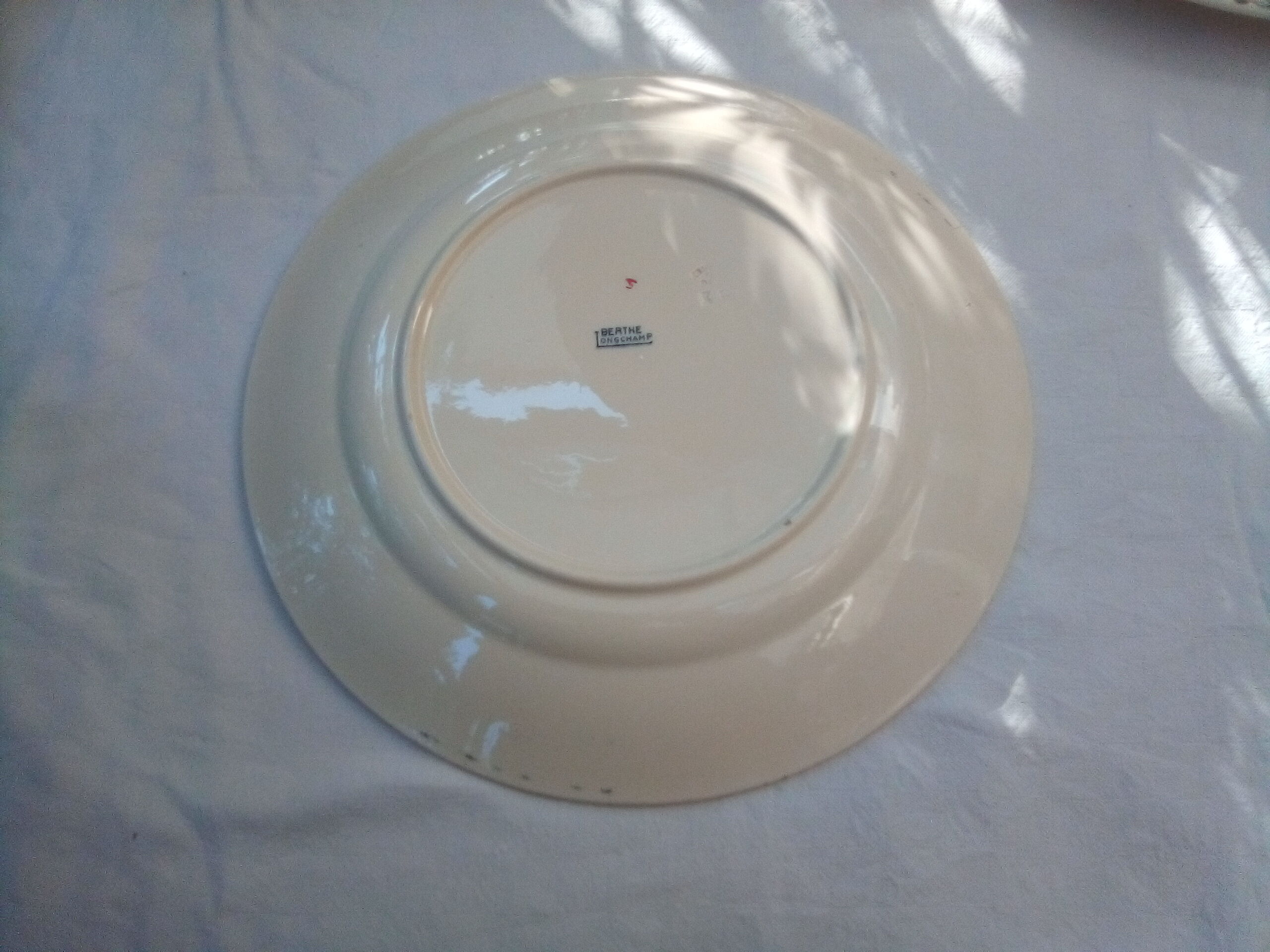 Ensemble de 2 plats Terre de fer Berthe / Longchamp