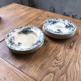 Set de 10 assiettes Terre de Fer Floreal Boulenger