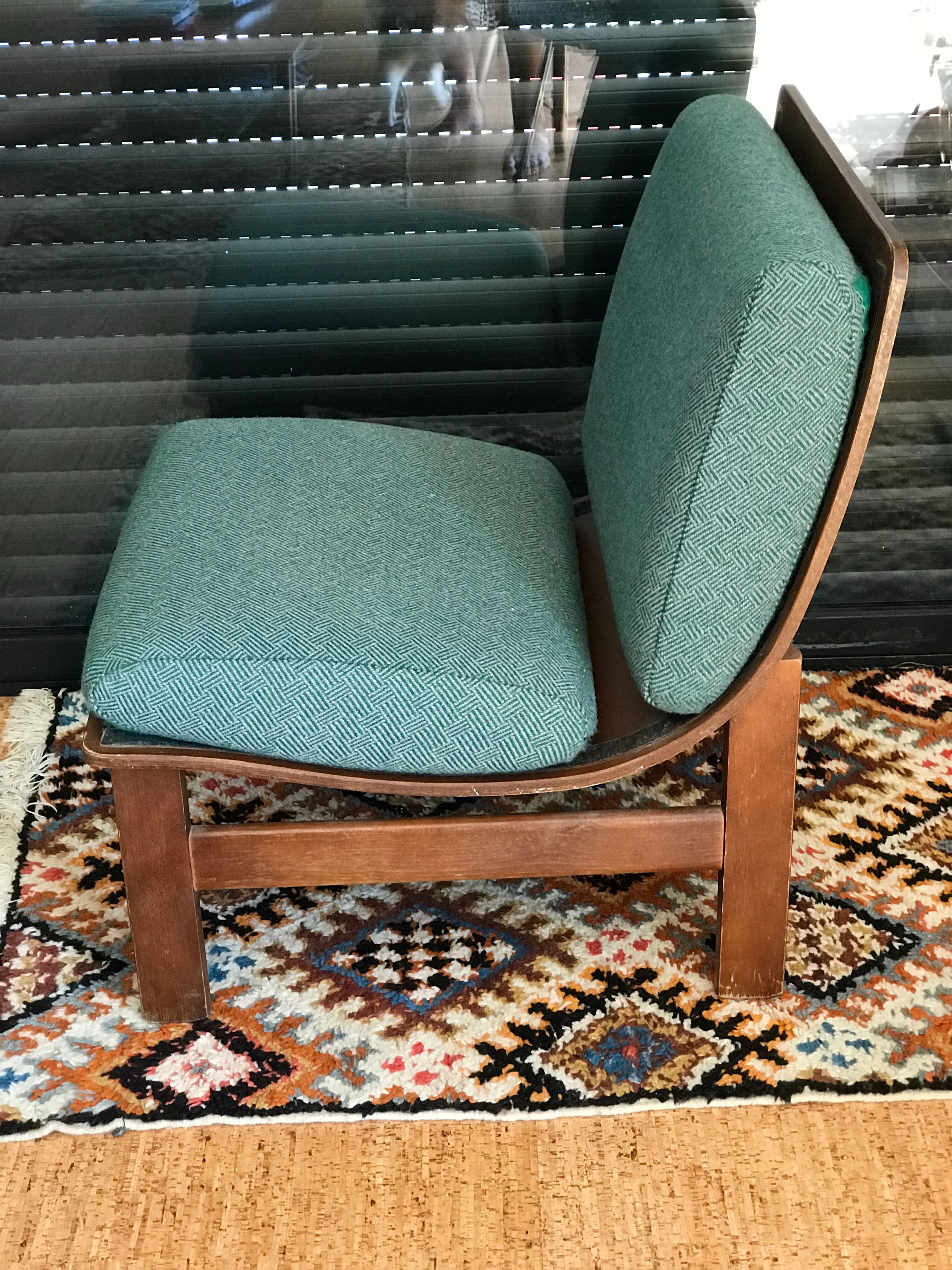 Fauteuil vintage en bois courbé