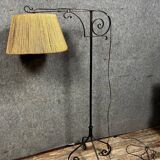 According to Gilbert Poillerat: wrought iron tripod floor lamp circa 1940