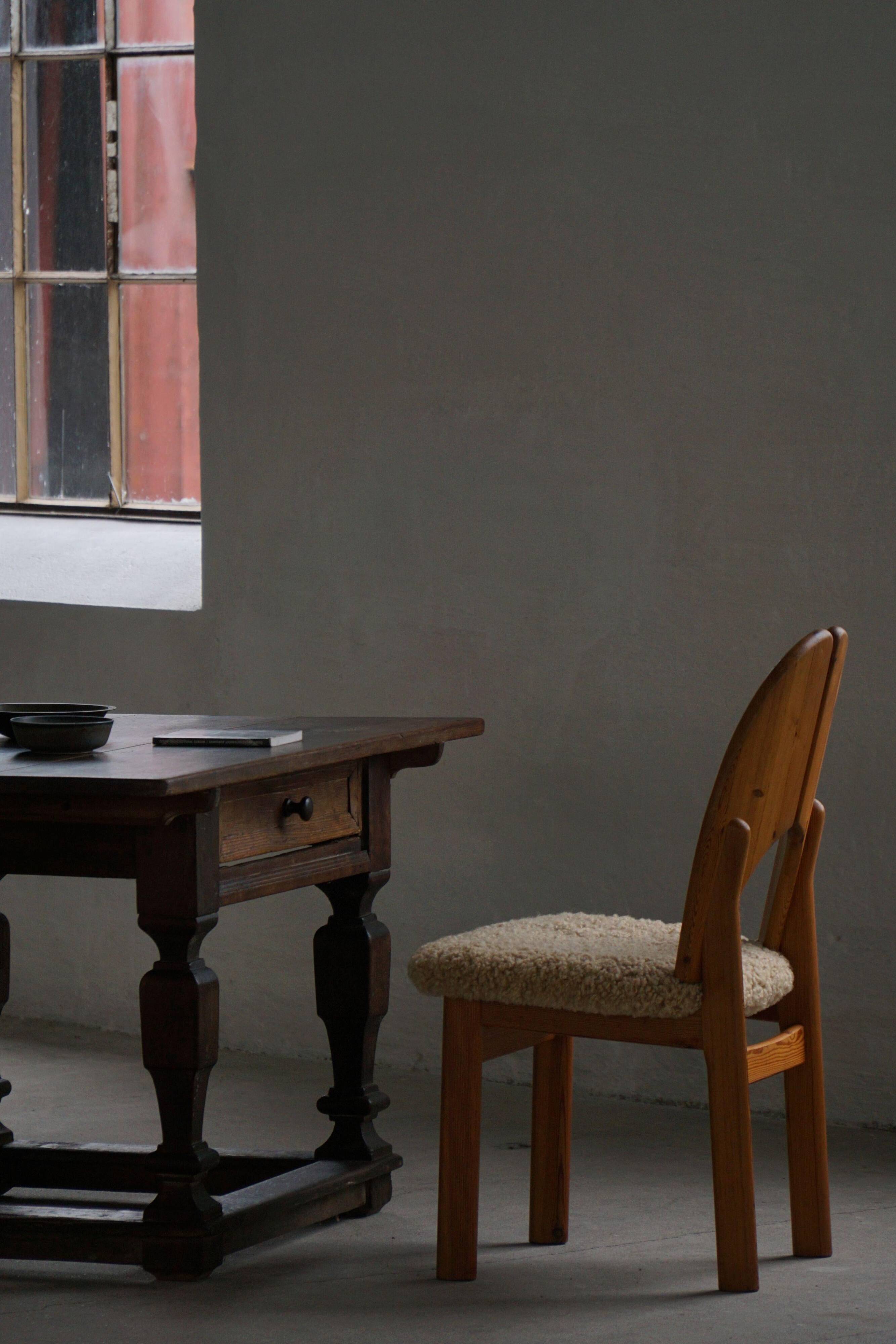 19th-century Baroque side table in oak, Danish cabinetmaker, 1800s