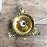 Opline and brass lamp