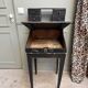 Small black antique graduated desk (renovated)