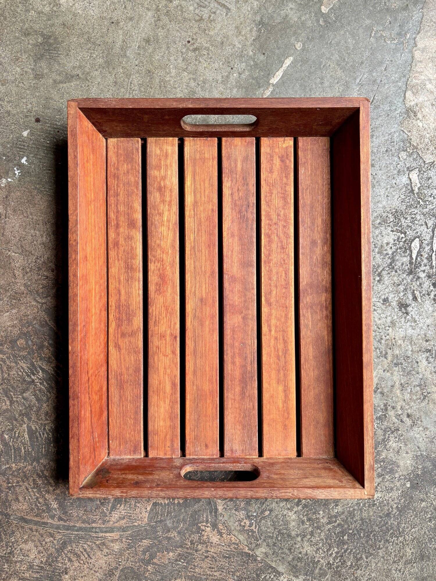 Dark laminated wood top