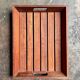 Dark laminated wood top