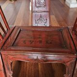 Fauteuils chinois en bois laqués