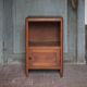 Wooden bedside table with compartment, reconstruction period.