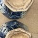 China - pair of covered porcelain vases with decoration