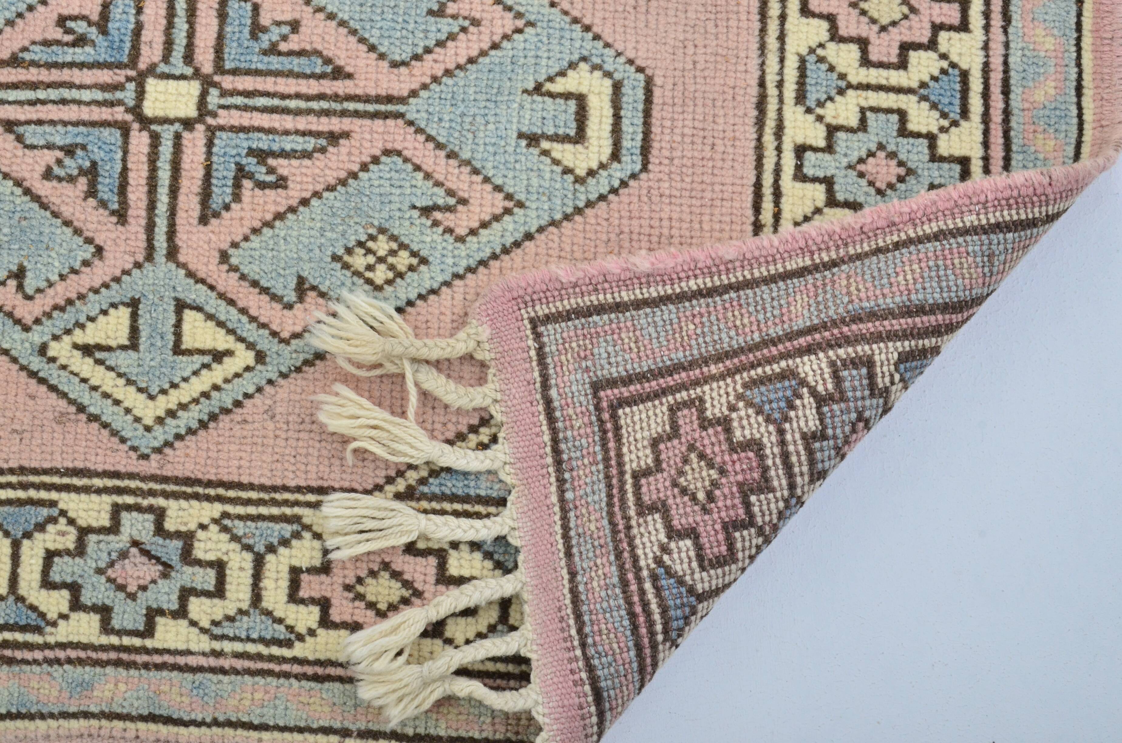 Pink & Turqouise Vintage Hallway Runner sku 3292