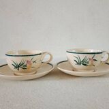 2 Gien tea cups and saucers
