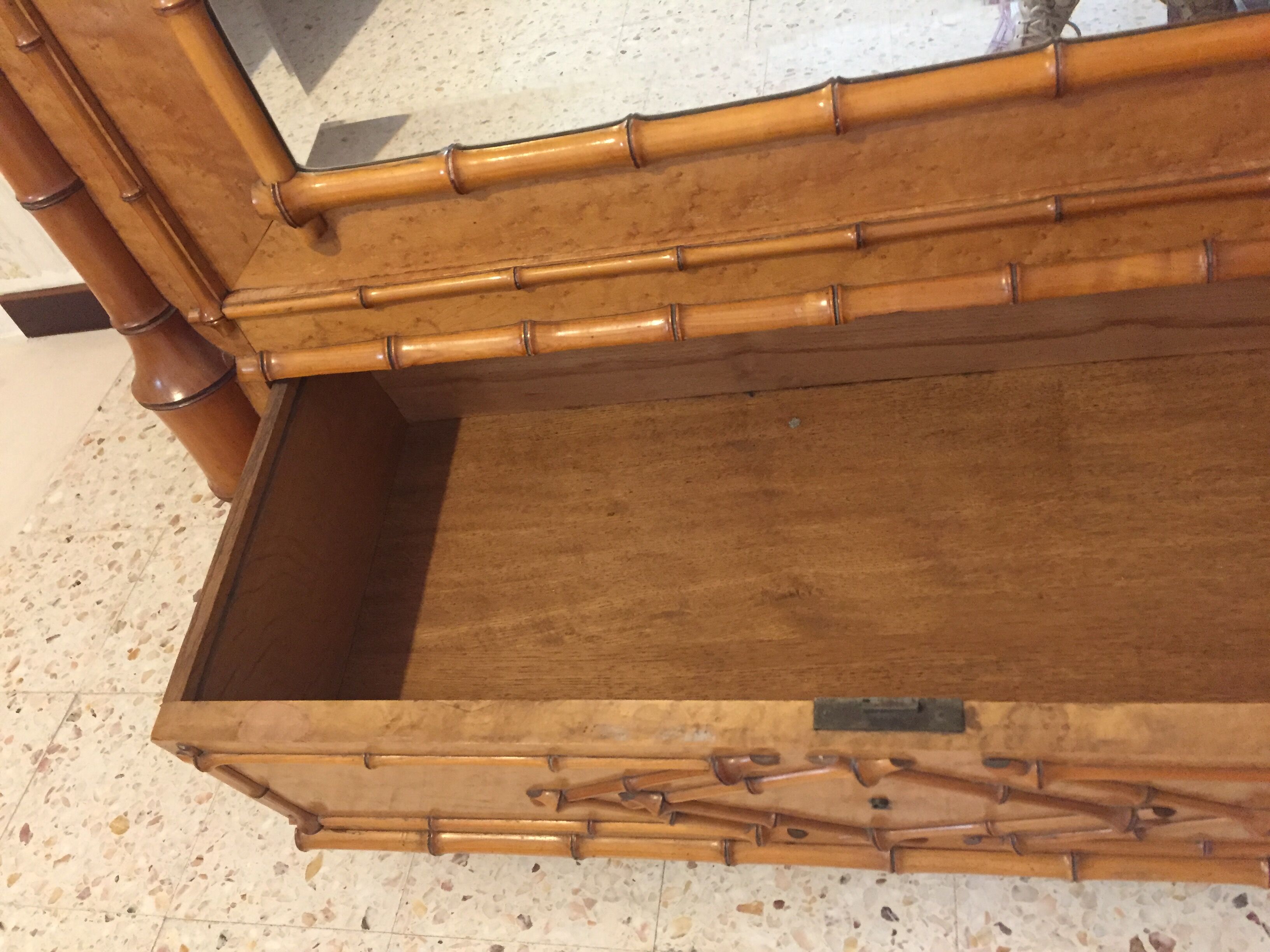 Ice cabinet bamboo collection circa 1870 Napoleon III