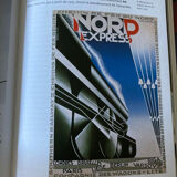 Affiche encadrée vintage Nord Express A.M. Cassandre