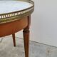 Antique Louis xvi style white marble hot water bottle coffee table