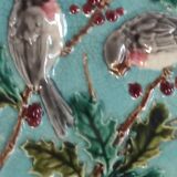 Sarreguemines Birds Barbotine Plate