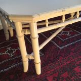 Vintage bamboo coffee table