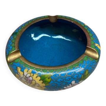 Chinese cloisonné enamel ashtray