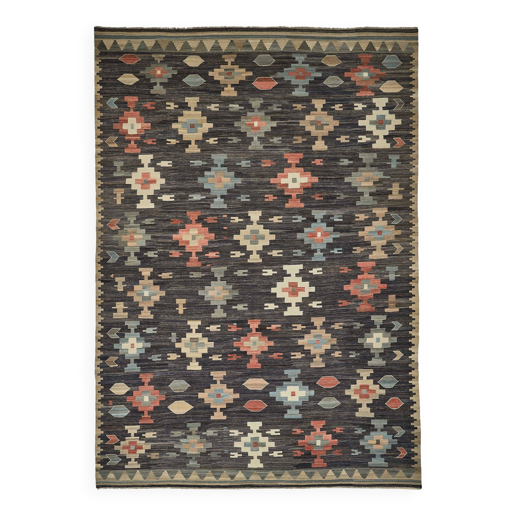 Contemporary Tribal Decorative Kilim 306 cm x 430 cm