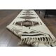 1970s Vintage Turkish Hand-Knotted Wool Cotton Beige Runner Rug 81x388