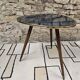 Table basse tripode 1960 vintage