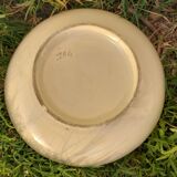 Vallauris flat Stamped numbered enamelled ?decoration of flowers