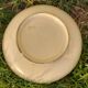 Vallauris flat Stamped numbered enamelled ?decoration of flowers
