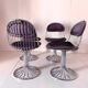 Chaises de salle à manger Space Age, Italie 1970