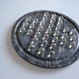 vintage marble and glass solitaire game