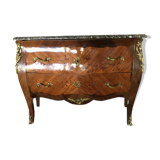 Louis XV-style chest of drawers  in rosewood marquetry