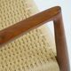 Sculptural Scandinavian Modern Armchair Mod. 57 in Teck and Paper