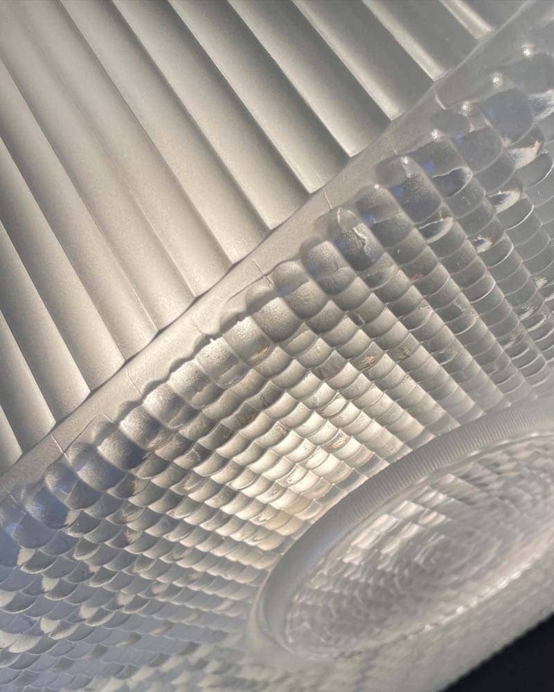 Square ceiling light from Maison Holophane France