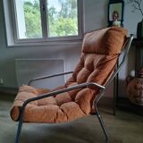 Tubular armchairs from the 70s