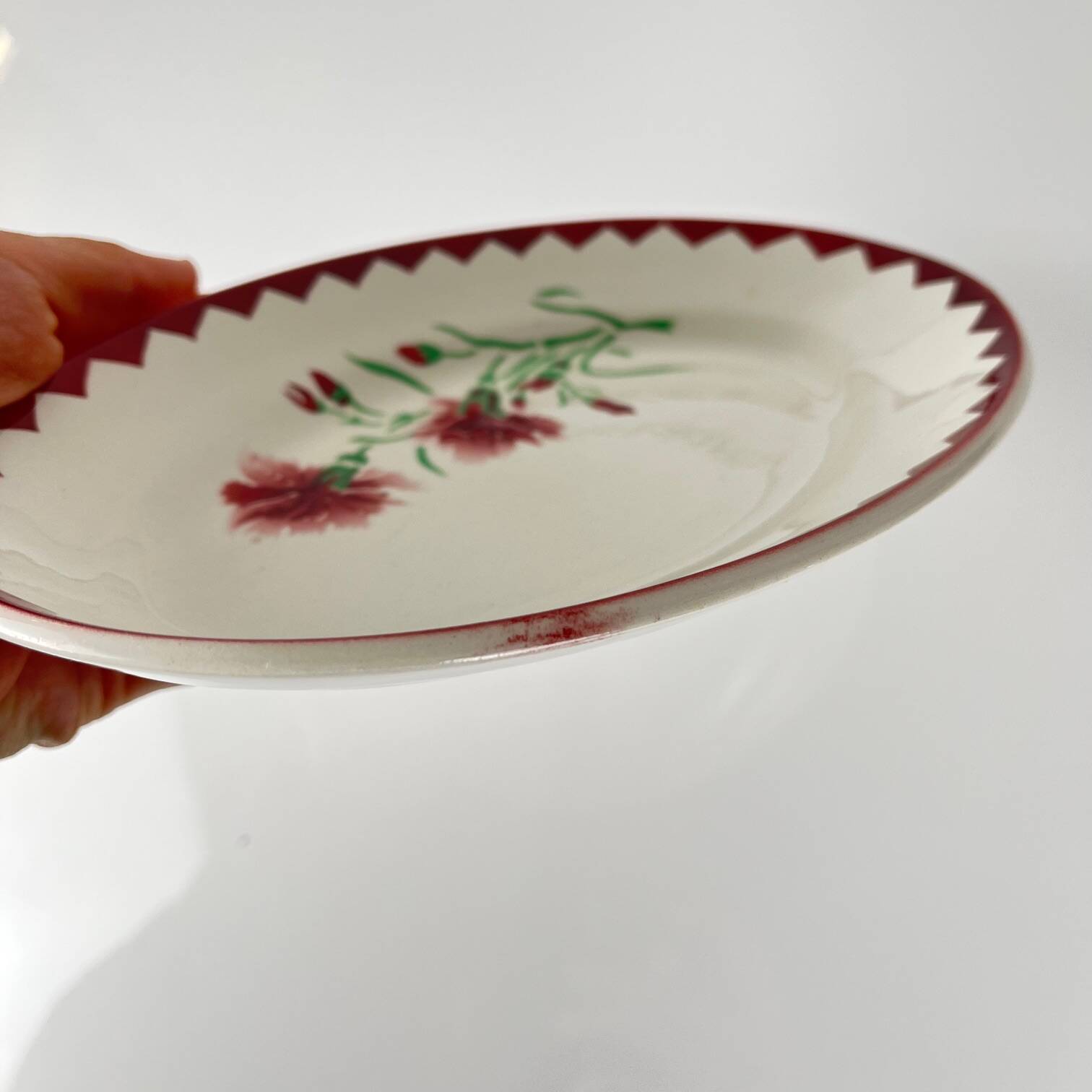 Sarreguemines "Oeillet" Dish, 1920-50