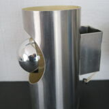 Pairs Wall lamps vintage 1970 Stainless steel satin