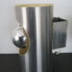 Paires appliques  tubes vintage 1970 inox satiné
