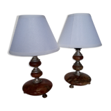 Bedside lamps duo marble