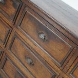 Apothicaire / Classeur Antique en Chêne et Bois Fruitiers, France, Début du 20ème Siècle