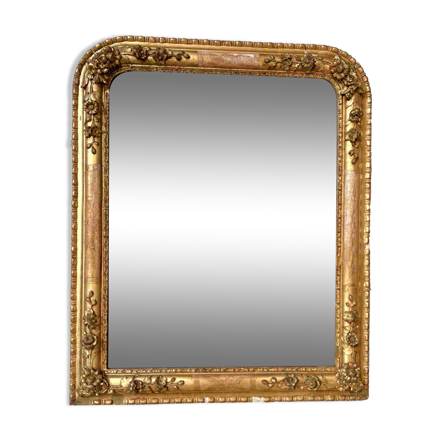 Louis Philippe mirror in wood and gilded stucco - 19th century