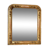 Louis Philippe mirror in wood and gilded stucco - 19th century