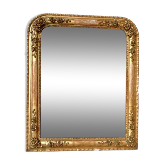 Louis Philippe mirror in wood and gilded stucco - 19th century