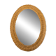 Miroir en osier ovale