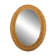 Miroir en osier ovale