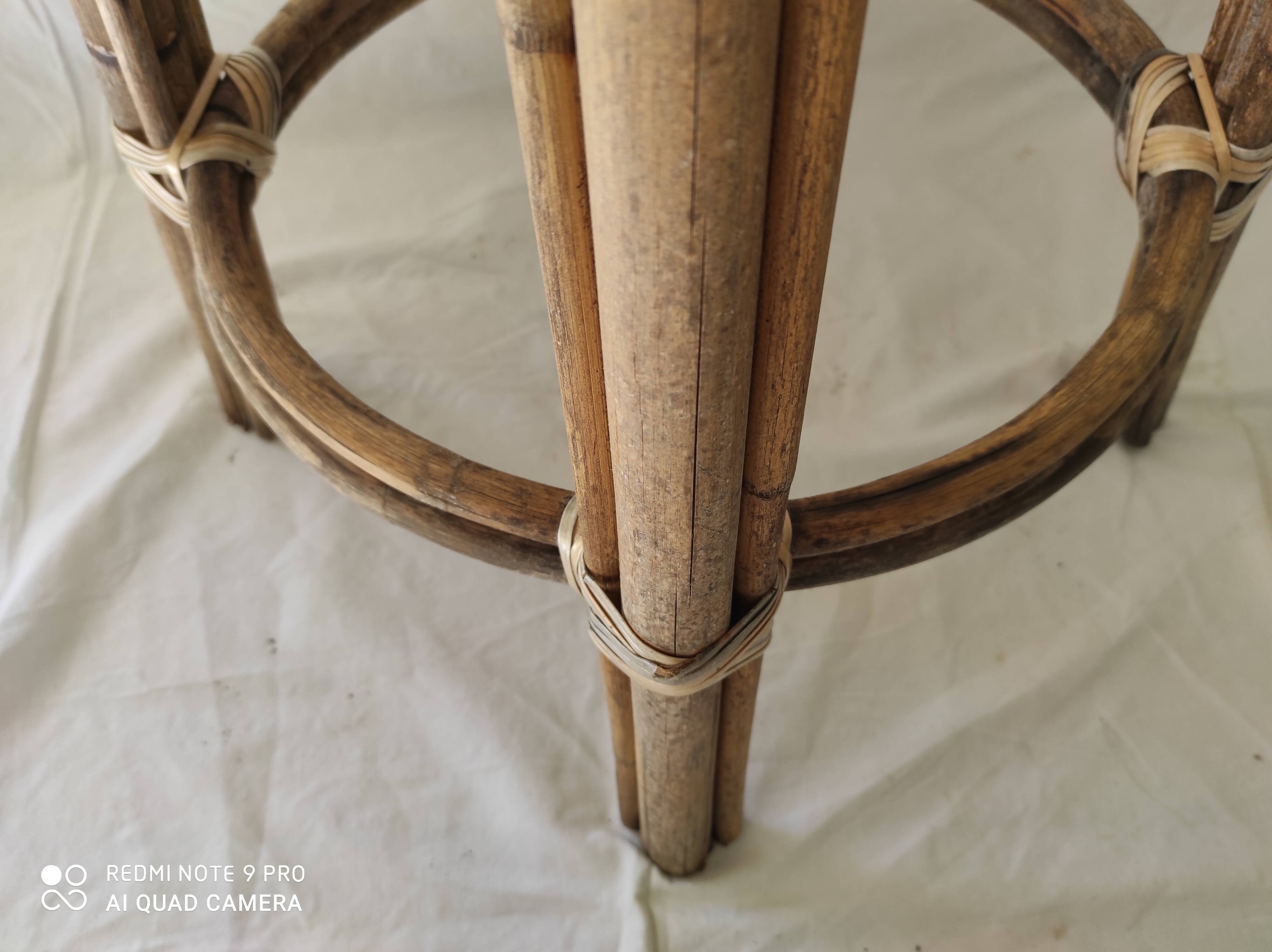 Rattan bar stool
