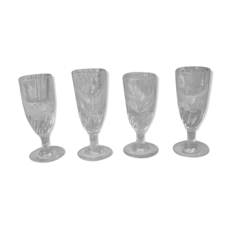 Old French bistro glasses