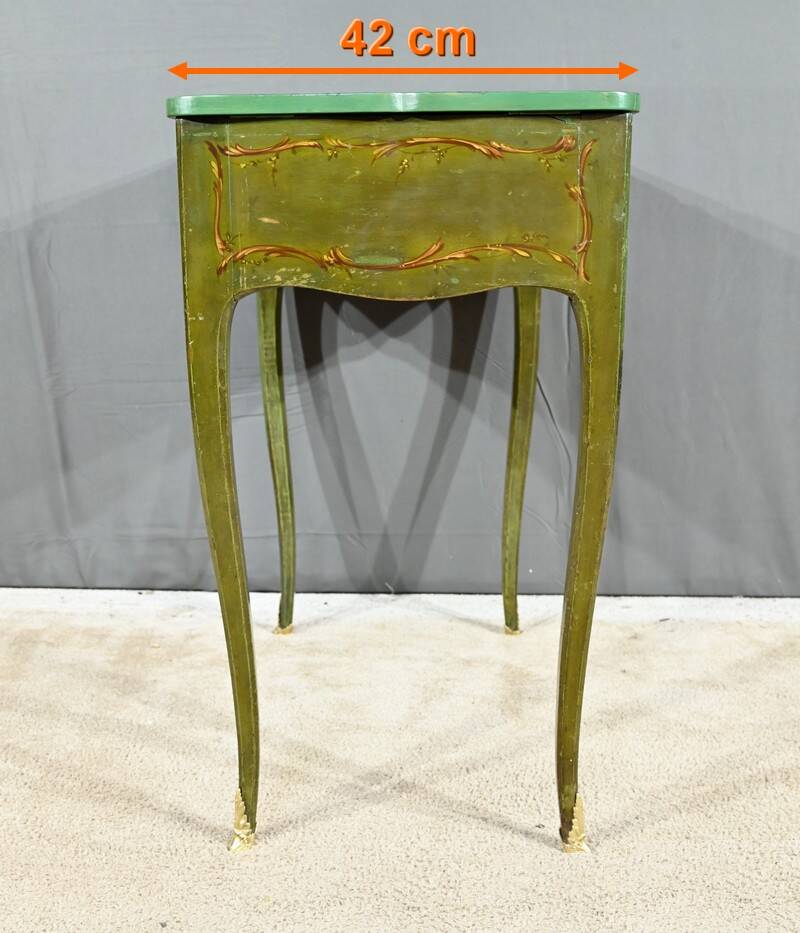 Small Painted Oak Dressing Table, Louis XV style – Late 18th century