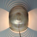 Vintage modernist stainless steel wall or table lamp