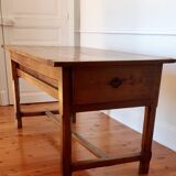 Table de ferme ancienne en bois de hêtre XIXème