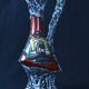 Italian enameled ceramic pitcher / vase - L'Arc d'Auguste.