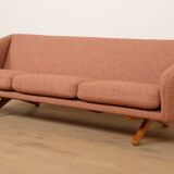 Vintage sofa | 3-seater | ML-90 | pink | reupholstered